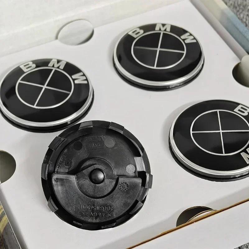 New 4P 56mm 68mm Floating Wheel Center Caps For BMW G11 G12 G30 G31 G32 G38 G01 G08 G02 G05 F45 F46 F52 F48 F49 F39 Auto Ac