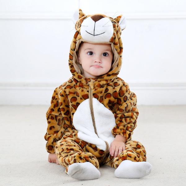 0-3 Years Old Baby Animals Cosplay Kigurumis Kids Onesie Anime Cartoon Cute Sleep Suit Toddler Jumpsuit
