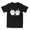 MINISO Chiikawa Anime Japan Cute Cartoon Y2K T-Shirts Hippie T Shirts Short-Sleeve Tshirts Summer Cotton O Neck Oversize Clothes