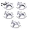 Horse Jewelry Charm 5Pcs Zinc Alloy Metal Electroplating Decoration Accessories