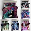 3D цифровая печать анимационного сериала Хацунэ пододеяльник из трех частей комплект утолщенный