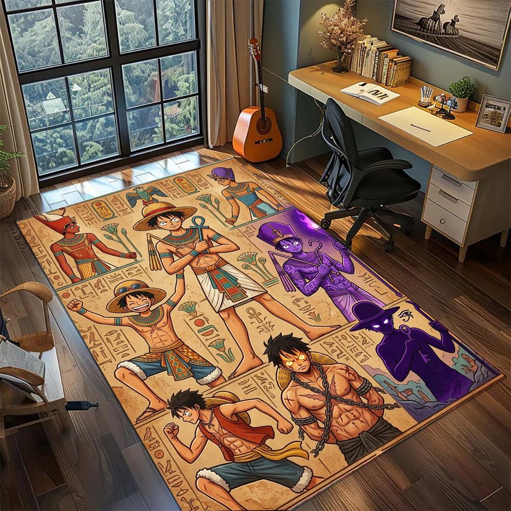 One Piece!Rug Carpet Large Area Rug Non Slip Washable Floor Mat Gamer Room Bedroom Home Decor
