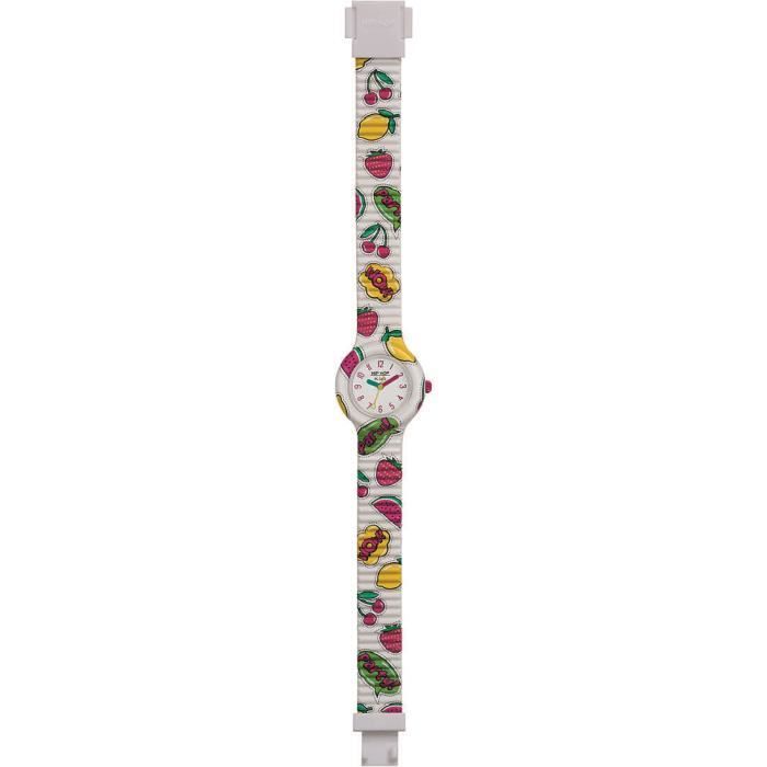 Montre enfant - HIP HOP - HWU1036 - Multicolore - Silicone - Étanchéité 5 ATM