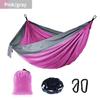 Сплошной цветной гамак с парашютом и ремнями для гамака и черным карабином, для кемпинга, выживания, путешествий, двухместной уличной мебели