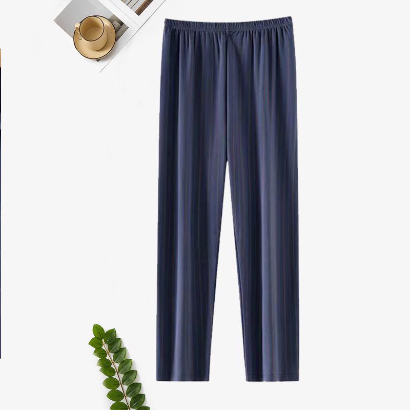 Мужские хлопковые пижамные штаны с двойными карманами 2024 года — легкие, повседневные, весна/осень