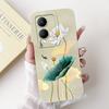 Чехол для телефона Vivo Y17s VivoY17s Y 17S 4G 2023 Элегантный Цветочный Кот Печать Мягкий Силикон Ударопрочные Чехлы