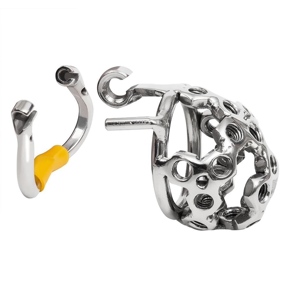 Эргономичное мужское устройство целомудрия Stealth Lock из нержавеющей стали, клетка для члена, замок для пениса, кольцо для члена, пояс верности, S061