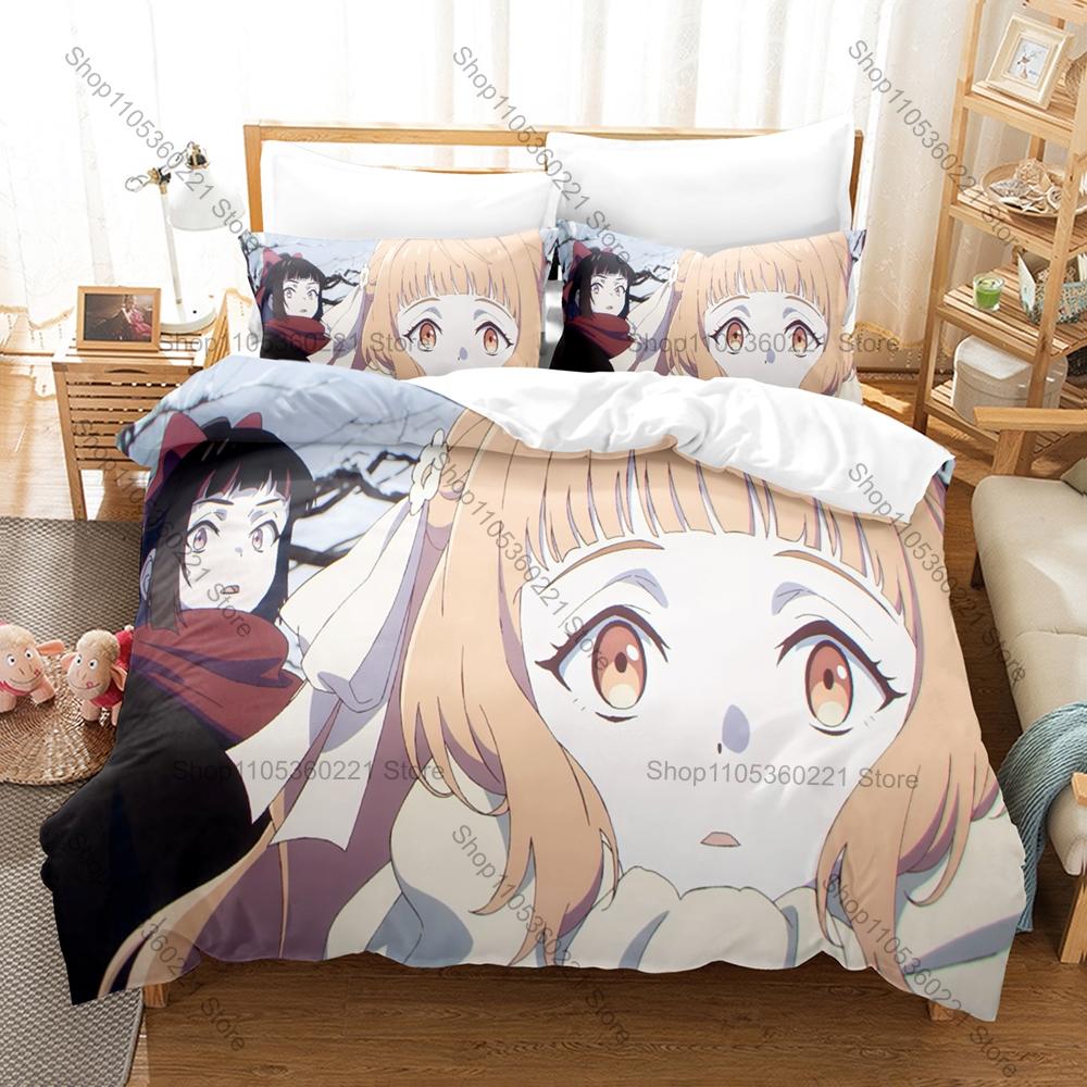 Hinagiku & Sakura Spring Ritual Art Print Duvet Cover + 2 Pillowcases Twin Full Queen King Fantasy Anime Bedding Set