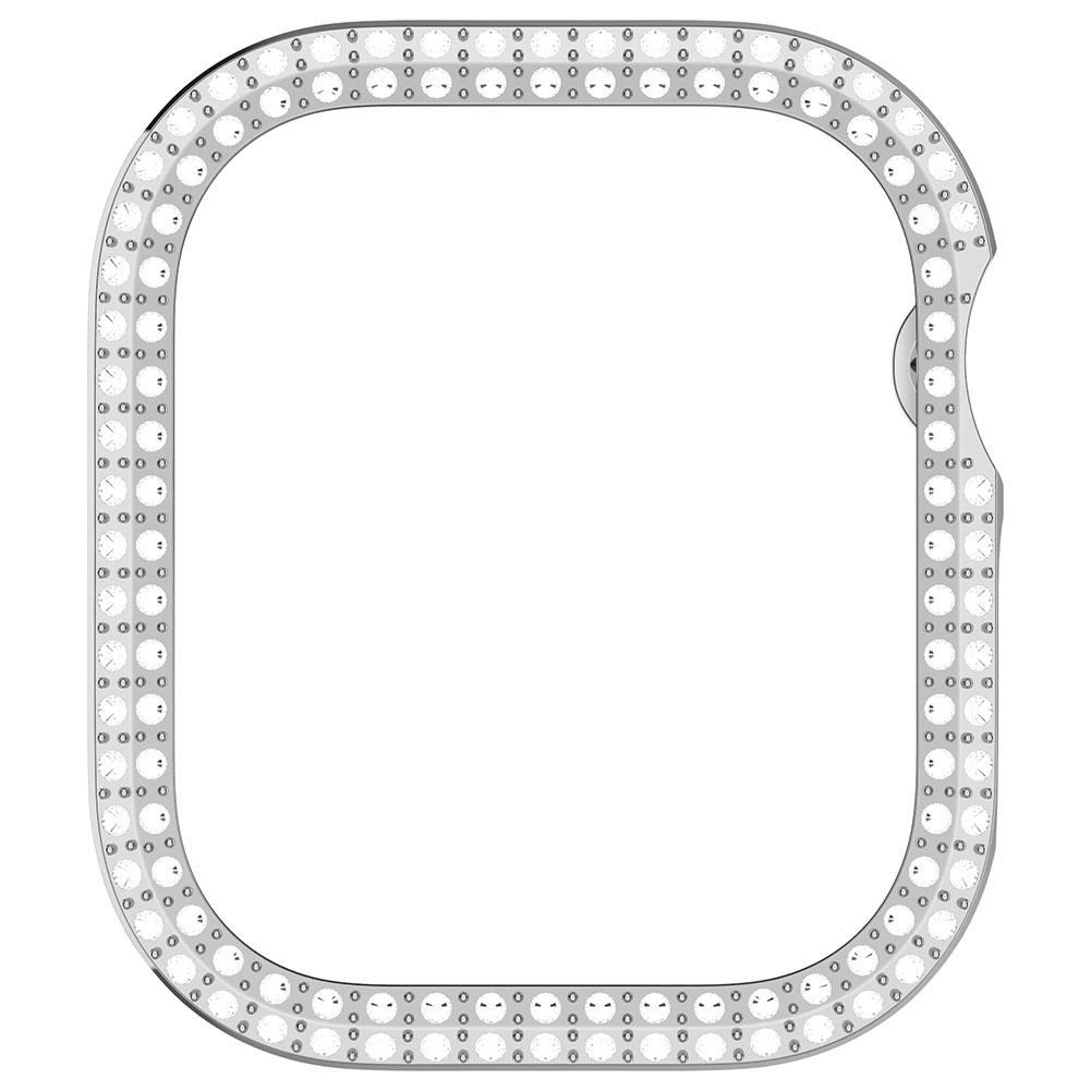 Двойной ромбовидный защитный экран ПК для Apple Watch Series 10 46MM (Серебристый)