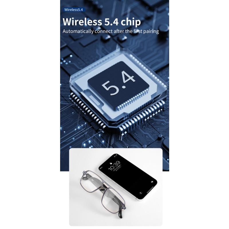 Smart Glasses Bluetooth Audio Glasses Double Beam Color Changing Glasses Anti Blue Light Listening To Music Making Calls Anti UV Sunglasses