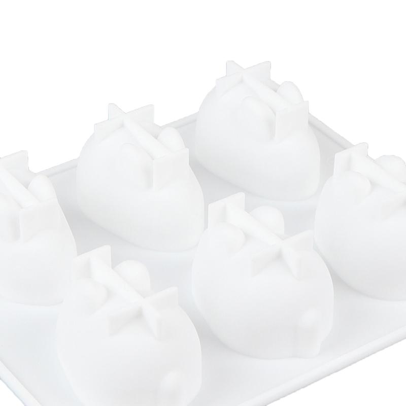 Силиконовая 3D форма для кролика, форма для украшения торта, для выпечки мусса, 6 форм