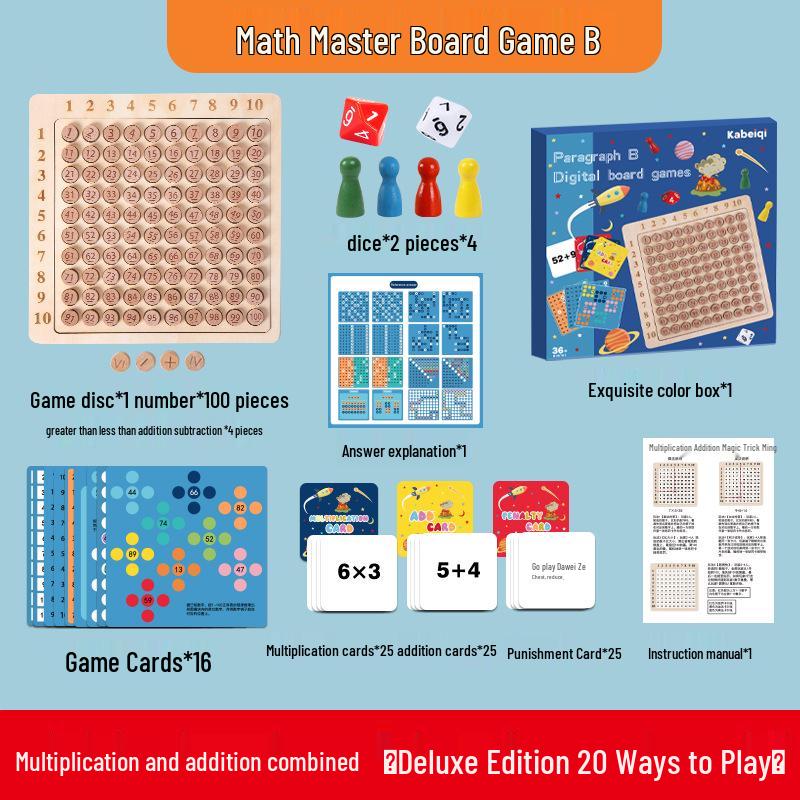 99 Multiplication Puzzle Board: Best-Selling Early Childhood Education Tool for Kids and Primary School Students