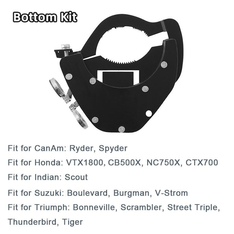 1pcs Motorcycle Cruise Control Throttle Lock Assist Handlebar Top/ Bottom Kit Universal For BMW Suzuki Yamaha Honda Speed Control