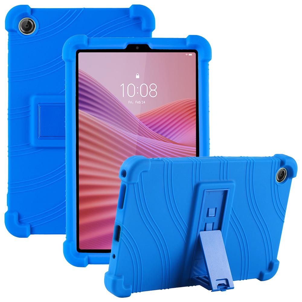 For Lenovo Tab K9/Tab One Silicone Case with Kickstand Rugged Protective Cover