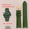 Изогнутый ремешок для часов Omega Seamaster 300, нейлоновый холщовый браслет для Seiko Rolex Water Ghost, 20 мм 22 мм