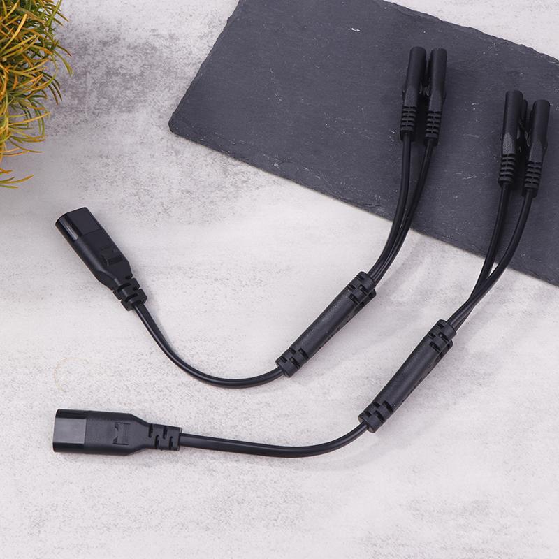 IEC 320 C8 2Pin Male To 2 X C7 Female Y Split Power Cable Около 28 см IEC 320 C7 To C8 Удлинительные шнуры C8 Male To C7 Female Cable