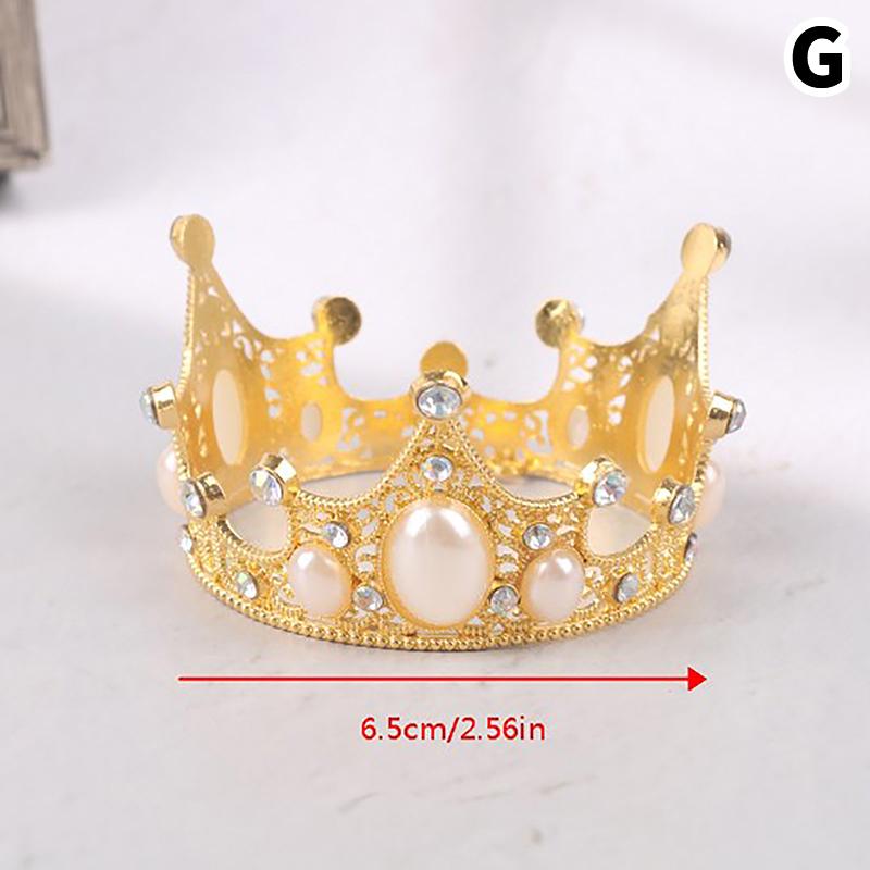 Crown Cake Decoration Princess Topper Children Ornaments For Wedding Birthday KTY