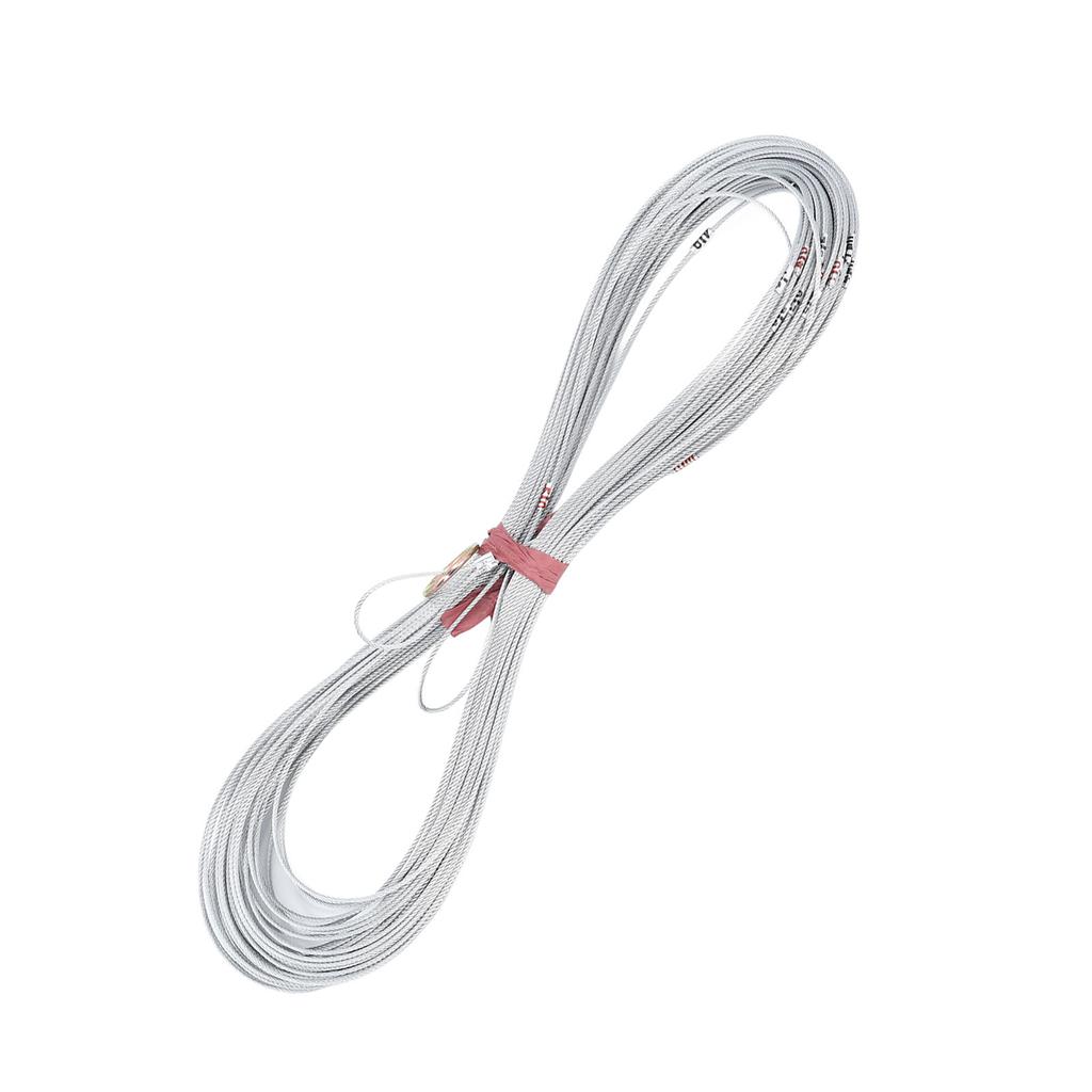 50 м веревка для измерения скважин прозрачные весы не усаживающиеся портативная стальная проволочная веревка для строительства