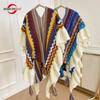 Women Shawl Wraps Knit Wool Scarf Knitted Cardigan Wool Knitted Stoles Autumn Winter Female Shawls Knit Tippet