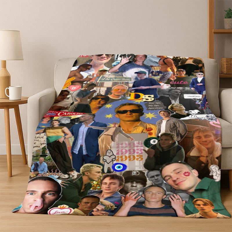 Drew Starkey Rafe Cameron Flannel Blanket Soft Warm Blanket Throw Blanket for Bedroom Living Room Bed Travel Picnic Gift kid
