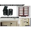 Stainless steel door latch left-right opening door catch lock hasp bolt anti-theft lock with keyhole lock catch door bolt