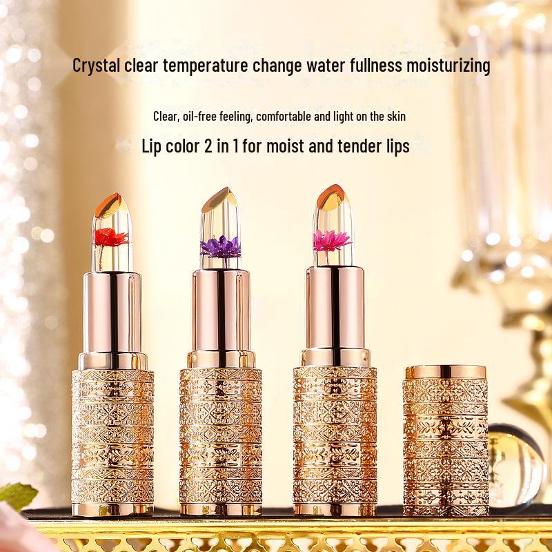 Помада-желе с эффектом изменения цвета TVLV: Увлажняющая, реагирующая на температуру помада для женщин