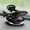 For Aromatherapy Ornaments Solar Car Oil Diffusers Solar-Powered Rotating Car Air Purifier Twin-Engine Airplane Car Aromatherapy