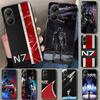 Чехол для телефона N7 Mass Effect для Xiaomi Poco X6 X5 X7 Pro F7 Ultra Redmi 15C 15 13C 13 12C 12 10C 10 10A 9C 9A 9T 9 Coque Poc