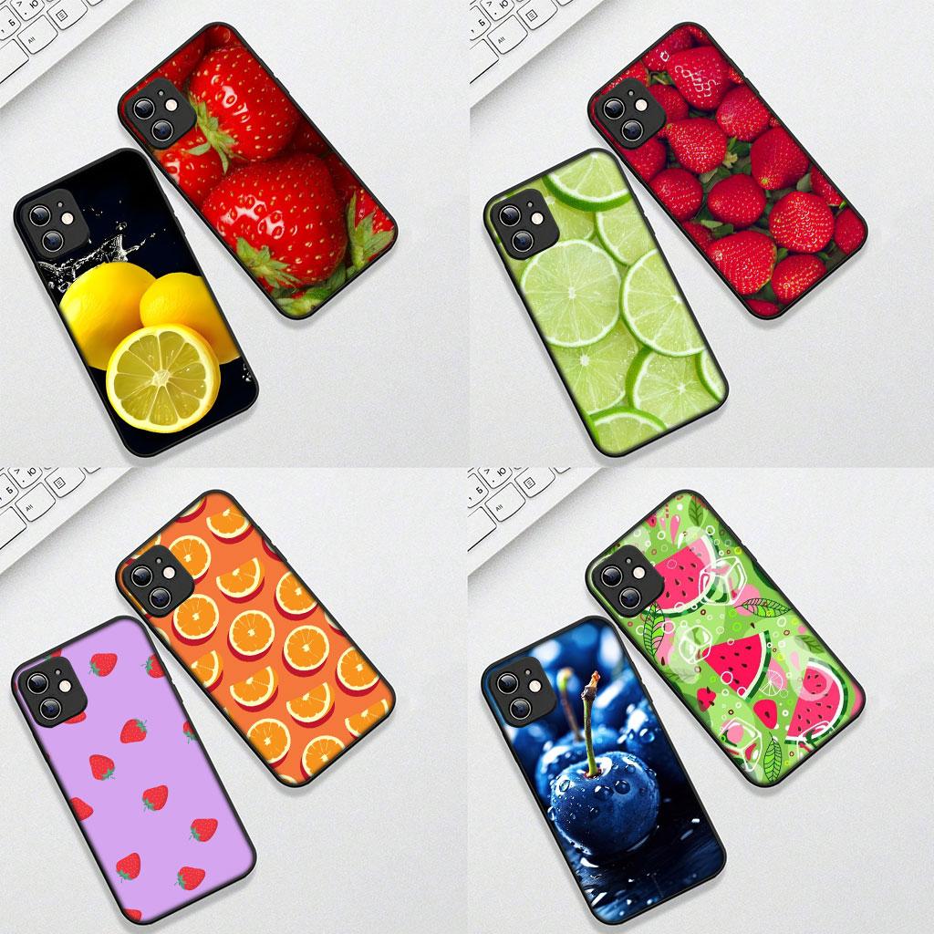 Мягкий чехол для OPPO A38 A18 A17 A40 A60 A80 A16 A78 A79 A54 A55 A57 4G 5G Чехол для телефона Вишня Клубника Фрукты Лето