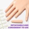Practice Hand for Acrylic Nails Adjustable False Mannequin Hand with Nails Tips Nail Practice Hand Manicure Supplies