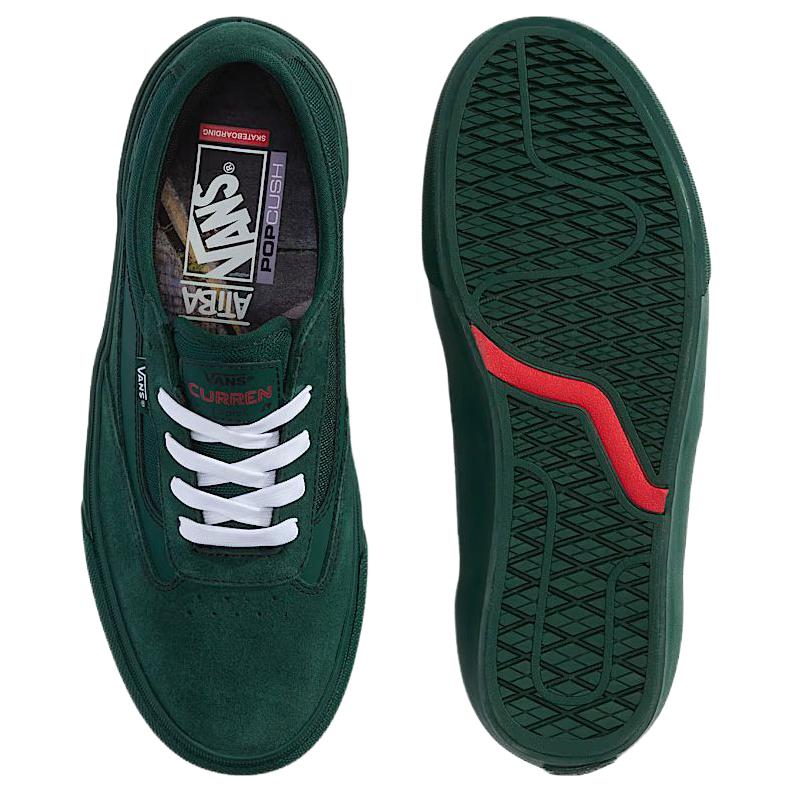 Унисекс кроссовки Atiba Jefferson x Vans Curren изумрудно-зеленые VN000D85EME