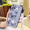 Dirt-resistant Fashion Design Phone Case For OPPO Realme C21Y/C25Y Waterproof Phone Holder Wrist Strap Kickstand Lanyard