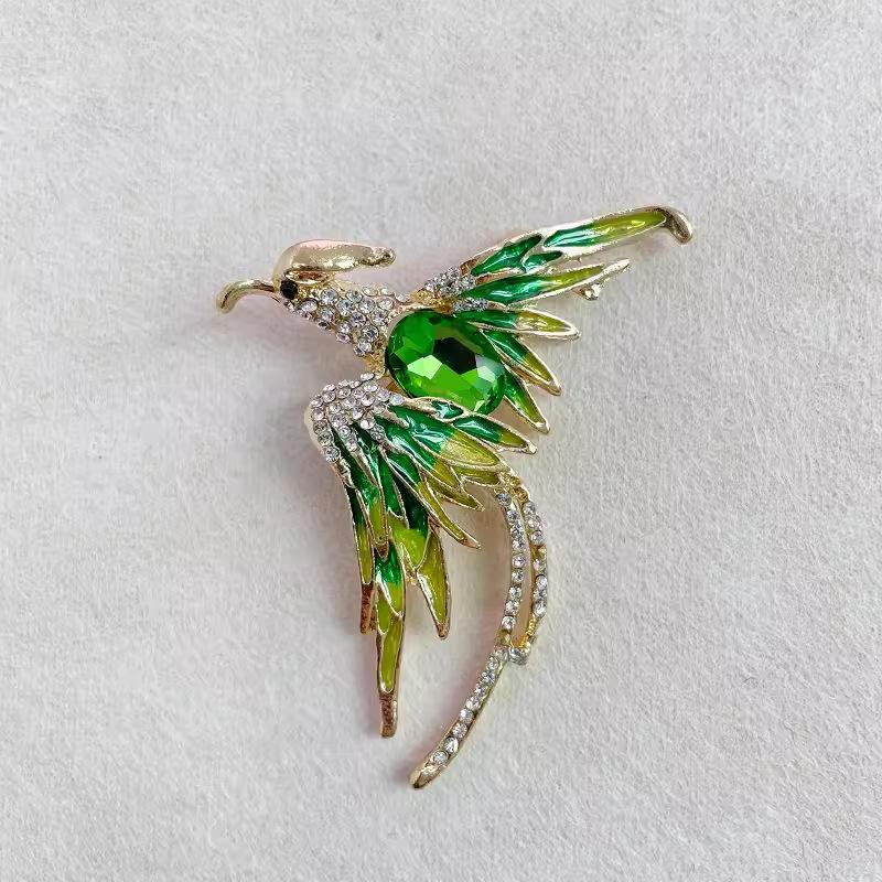 Высококачественная роскошная брошь Phoenix Diamond Brooch, модная брошь Sense с инкрустацией из кристаллов, аксессуары для пальто и костюма, подарок для женщин