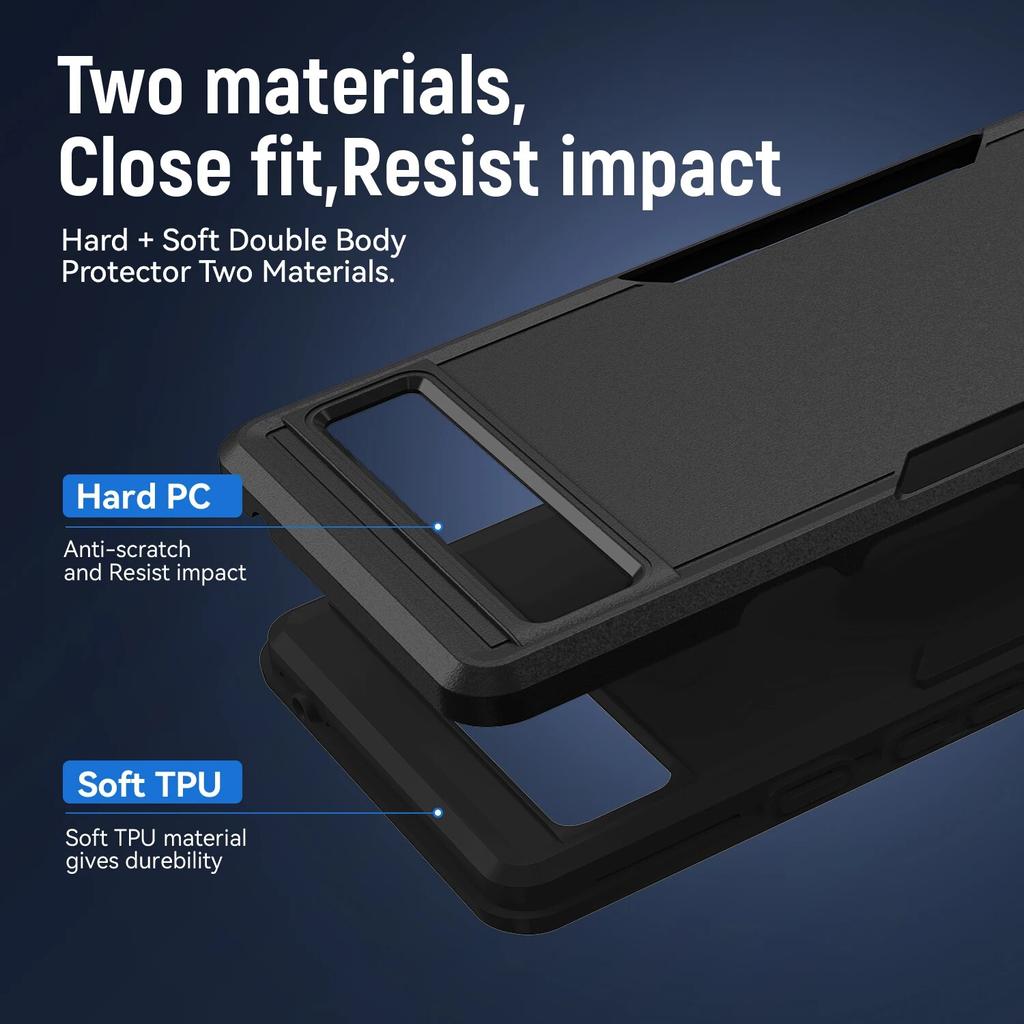 Сверхпрочный защитный чехол 2-в-1 для Google Pixel 8 Pro, 8, 7, 6 Pro, 7A, 6A, 6 с точными вырезами и полной защитой