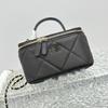 Womens Small Box Crossbody Bag 25k Quilted Chain Shoulder Handbag