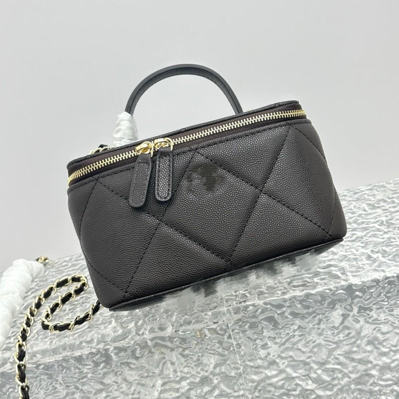 Womens Small Box Crossbody Bag 25k Quilted Chain Shoulder Handbag