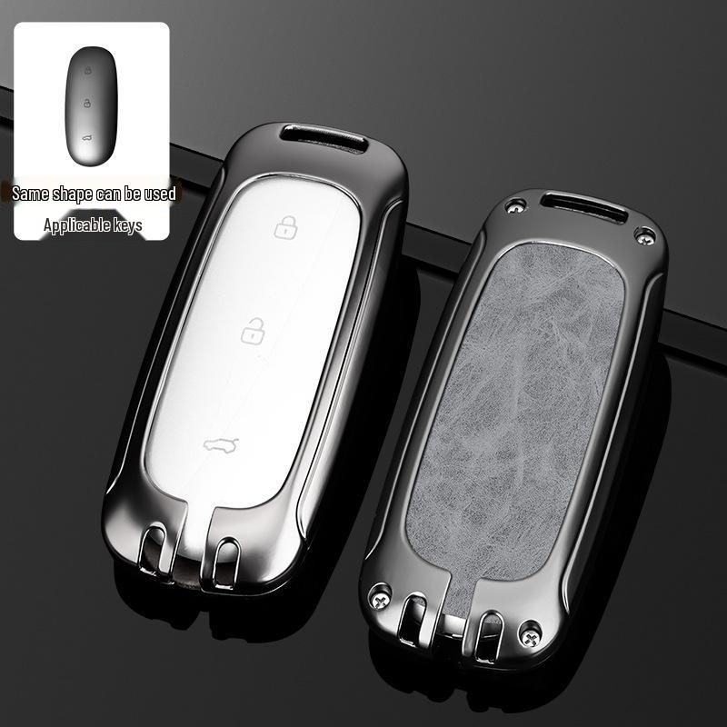 Чехол для ключа L9/L8/L7MAX: Премиальный металлический корпус, защита на одну пряжку для мужских ключей от машины