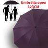 Extra Large Double Sun Umbrella Folding Black Rubber Sun Umbrella