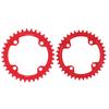 32/34/36/38T BCD 104, стальное одинарное кольцо цепи для горного велосипеда, запасные части (Красный 38Т)