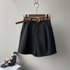Work Shorts Women's Summer High Waist Loose Straight Wide Leg Casual Pants