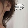 Non-Pierced Double-Layer Tassel Ear Cuff with Long Chain and Trendy Hong Kong Style