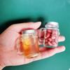 5Pcs Cute Sealed Glass Bottle Portable Coffee Concentrate Bottle Storage Tank Mini Mason Jar  Juice
