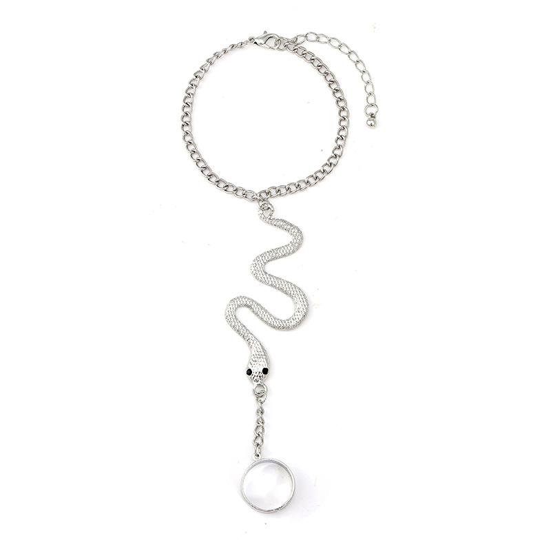 Новая модная цепочка на спину в виде змеи из сплава, простая личность, нерегулярное кольцо, интегрированная цепочка, женская