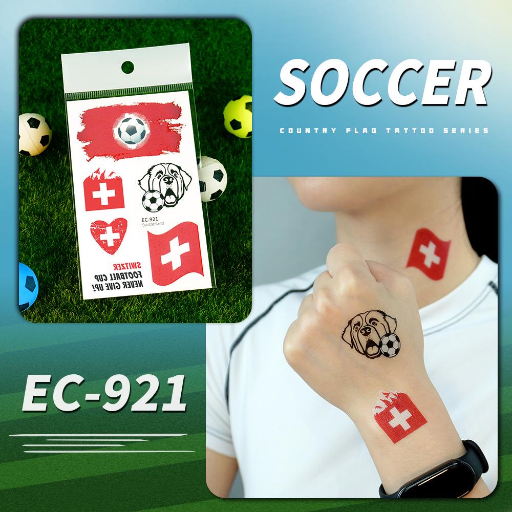2026 World Cup USA Canada Mexico National Flag Water Transfer Face Tattoos