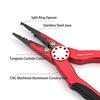 CRAZY SHARK Fishing Pliers, Fishing Pliers, Fishing Pliers, Needle Removal, Hook Removal, Ultra Lightweight, Multifunctional, Portable, Split Ring