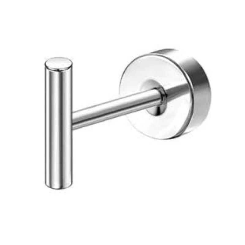 Серьги Bobisty 1 шт. для чувствительных ушей, серьги из хирургической нержавеющей стали для женщин, изящные серьги-гвоздики с плоской застежкой для хряща уха.