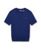 POLO RALPH LAUREN [W] Cable Knit Cotton Short Sleeve Sweater - Blue