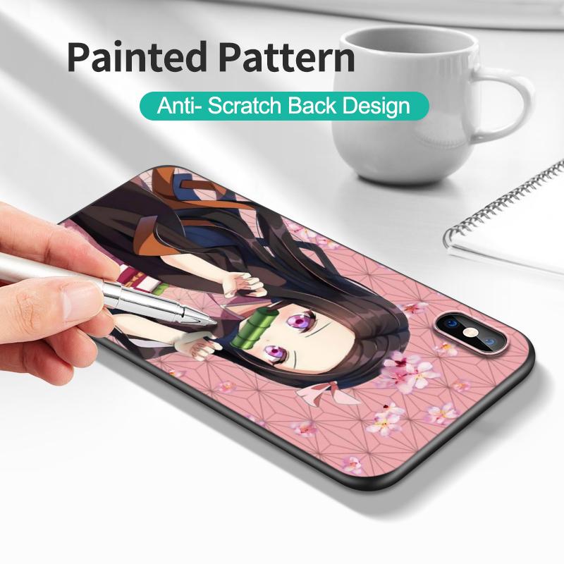 Черный чехол из ТПУ для Samsung Galaxy F23 M12 M22 M23 M32 4G M52 5G M30S M21 Demon Slayer Kamado Nezuko