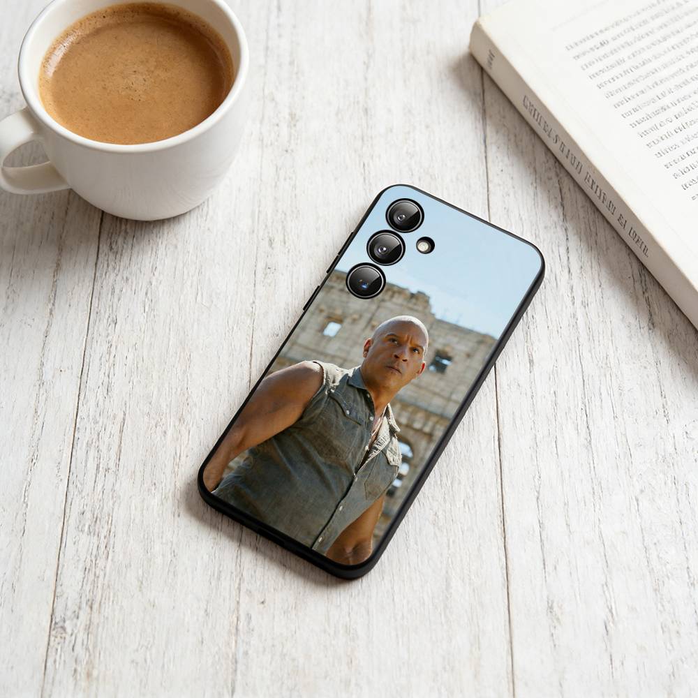 V-Vin Diesel Phone Case For Samsung Galaxy A73,A72,A71,A70,A53,A52,A51,Soft Silicone Black Cover