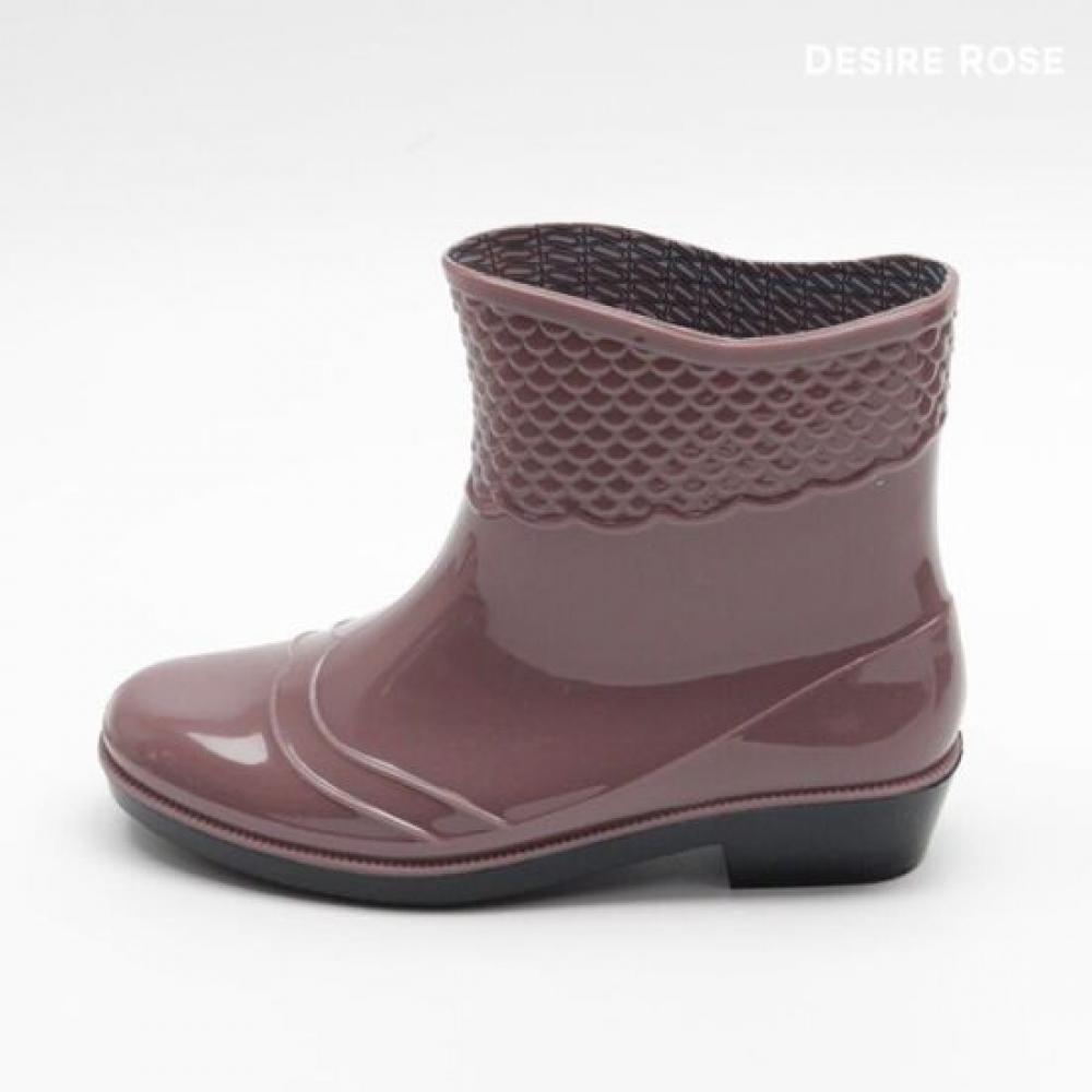 DeSire RoSe Women S gloSSy Height increaSing Short Rain bootS 3.5cm